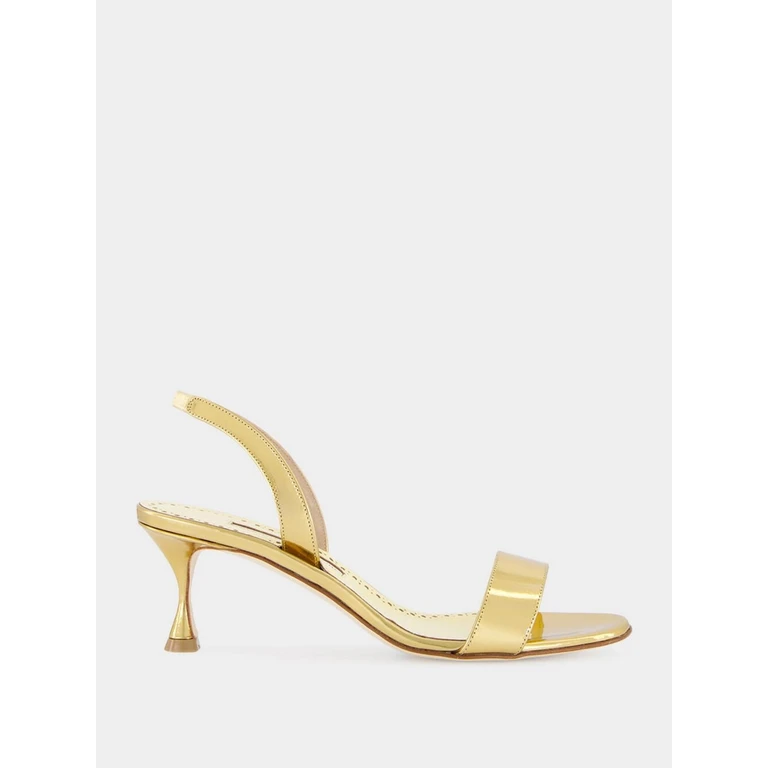 Cupisanpla Mid-Heeled Patent Leather Slingback Sandals (42522277102)