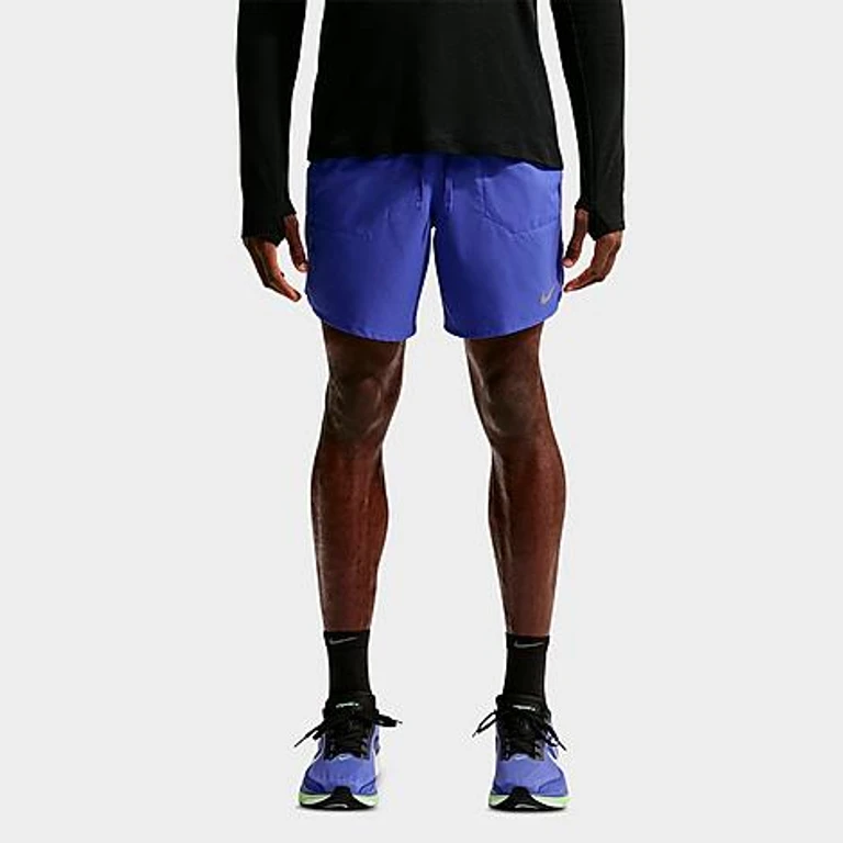 Nike Men's Stride Dri-FIT 2-in-1 7" Running Shorts in Lapis Size: XS