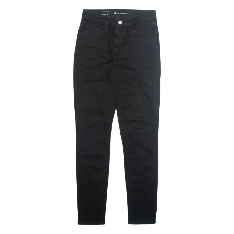 LEVI'S Womens Jeans Black Slim Skinny W25 L29