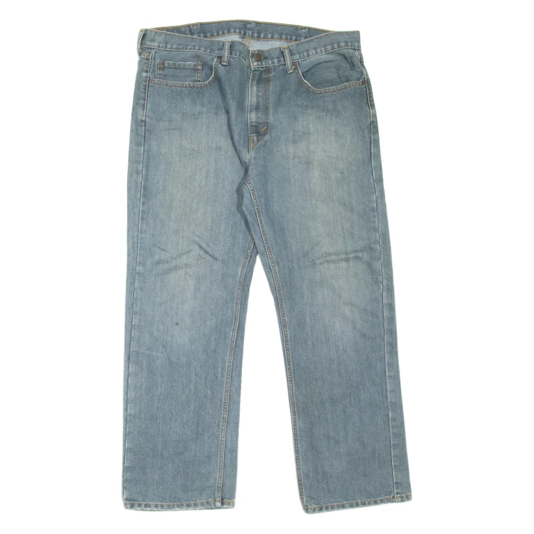 LEVI'S 559 Jeans Mens Blue Relaxed Straight Stone Wash W38 L30