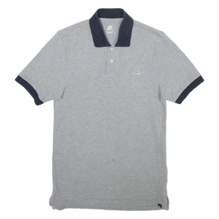 NIKE Mens Polo Shirt Grey S (GG1-130924-17879)