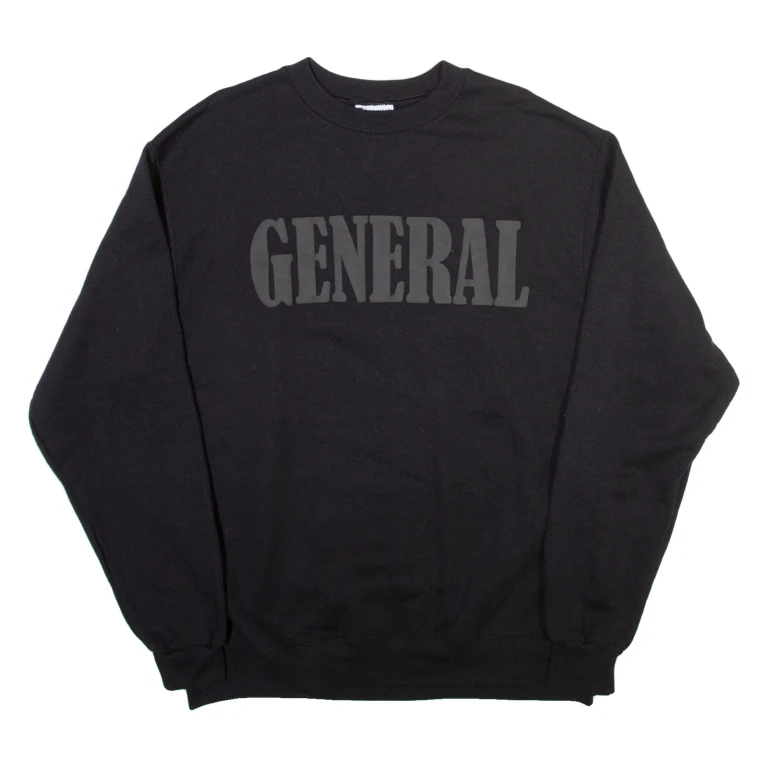 CHAMPION Mens Sweatshirt Black L