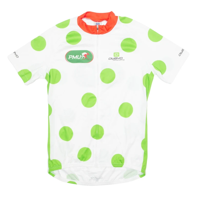 OWAYO Cycling Mens Jersey White 1/4 Zip L