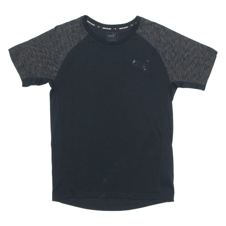 PUMA Mens T-Shirt Black Crew Neck S (EE1-281024-4913)