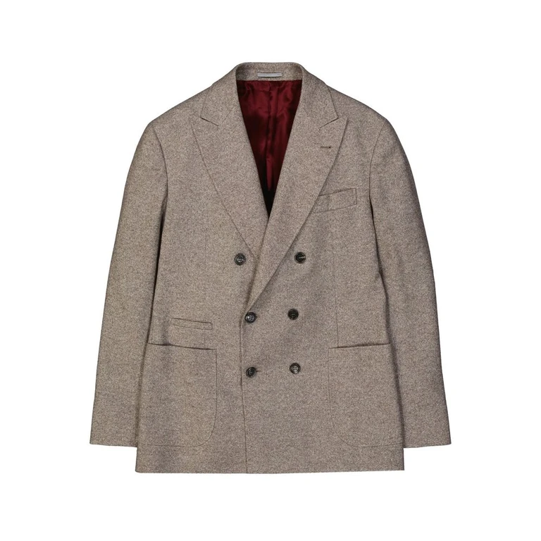Brunello Cucinelli Beige Cashmere Coat Clothing - Men