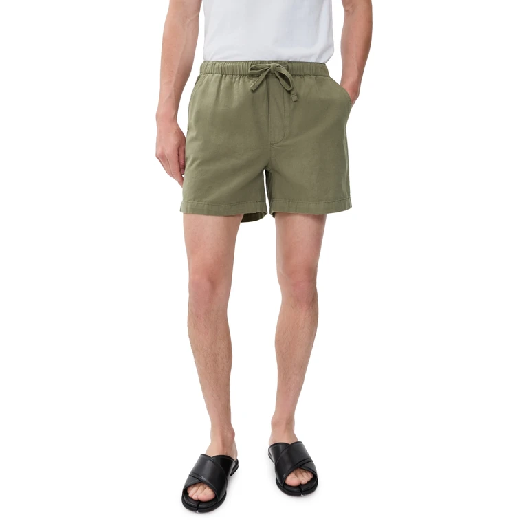 FRAME Canvas Shorts 5 Military Khaki XL
