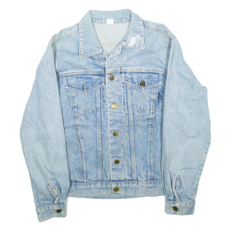 JAMES WEST Mens Denim Jacket Blue M