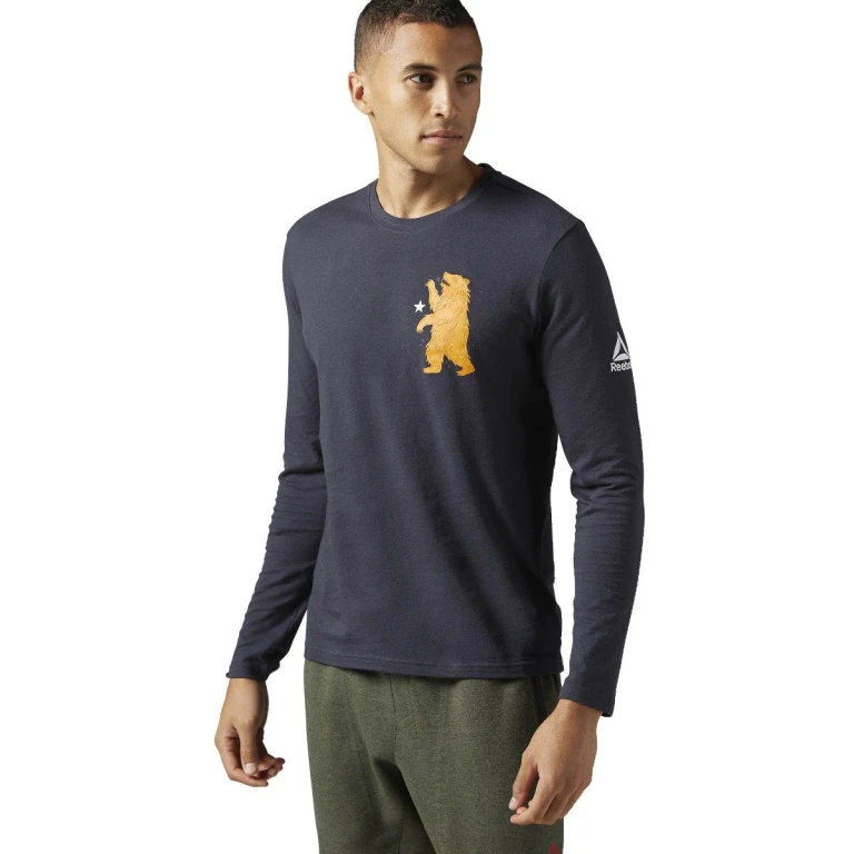 Men's Crossift Forging Elite Fitness Bear Long Sleeve Tee