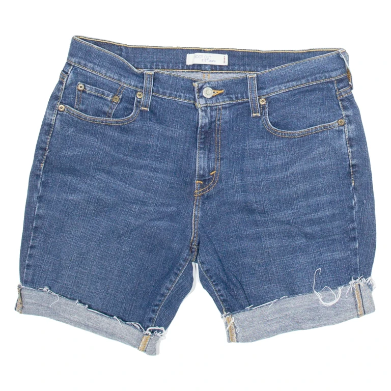 LEVI'S 515 Womens Denim Shorts Blue M W34