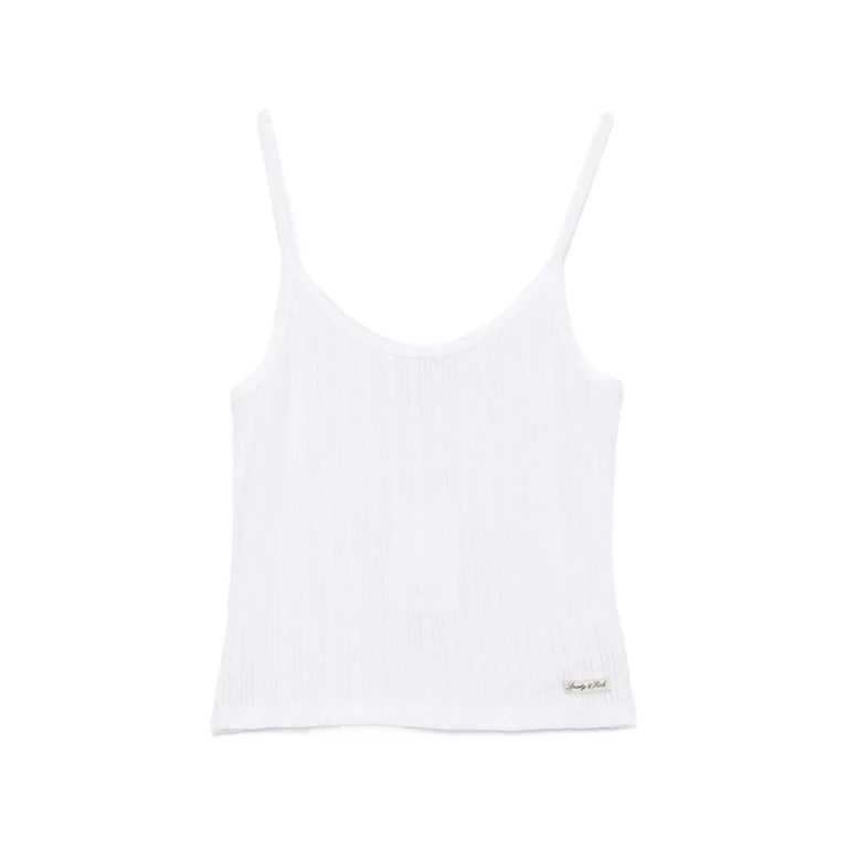 Sporty & Rich Pointelle-knit Camisole Top