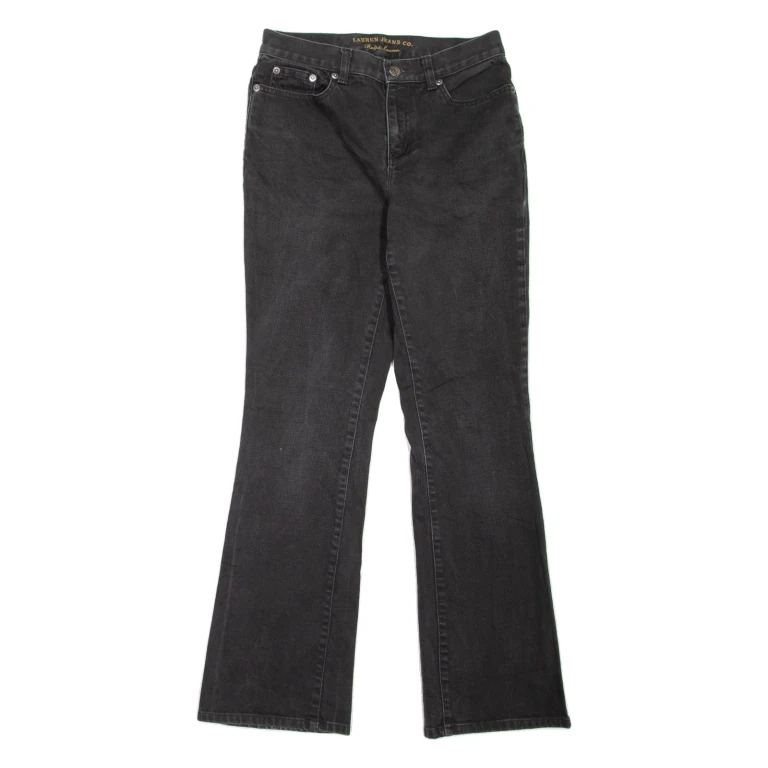 RALPH LAUREN LAUREN JEANS CO. Womens Jeans Black Regular Bootcut W27 L29