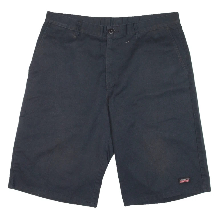 DICKIES Mens Workwear Shorts Black Relaxed L W36
