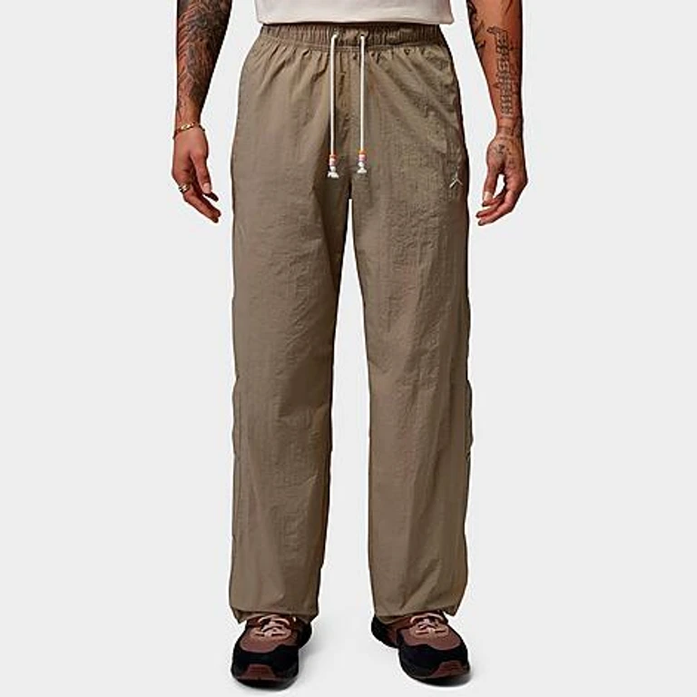 Nike Men's Jordan Brooklyn Festival Pants in Khaki/Pale Ivory Size: XS