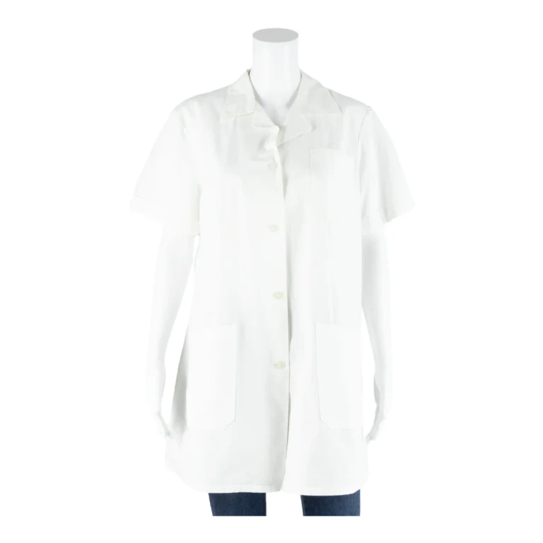 Tunic Womens Shirt White Collared L