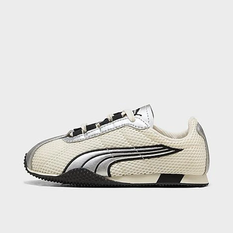 Little Kids Puma H-Street OG Stretch Lace Casual Shoes in Frosted Ivory/Puma Silver Size: 1.0