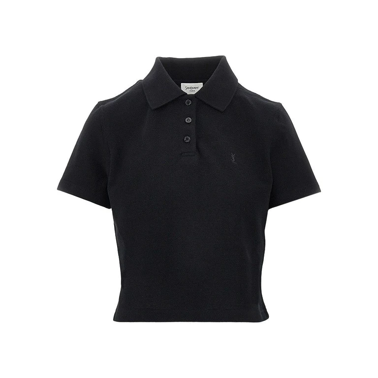 Cassandre embroidery cropped polo shirt Woman XS