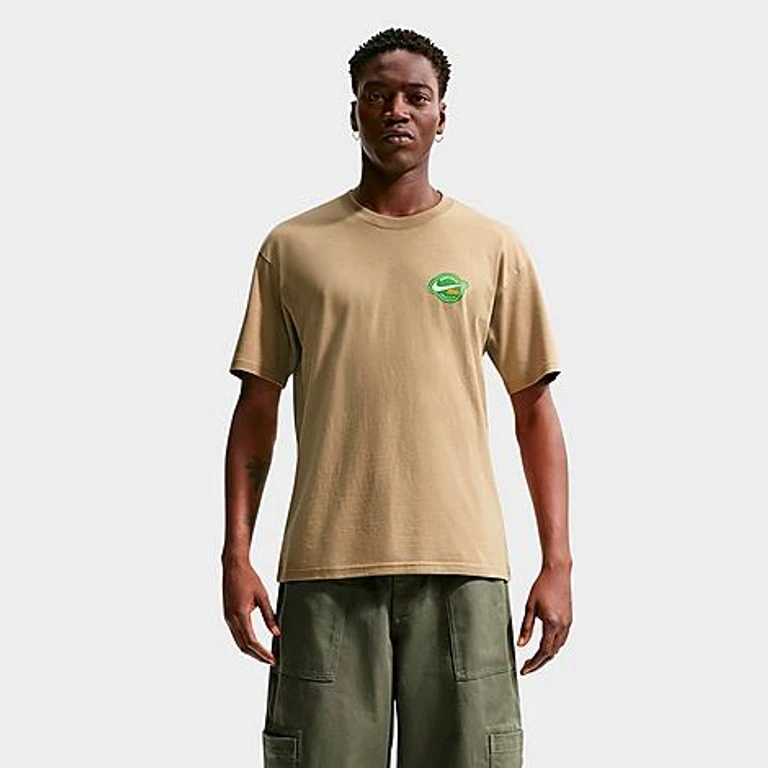 Nike Men's Sportswear Fresh Squeeze T-Shirt in Parachute Beige Size: XS