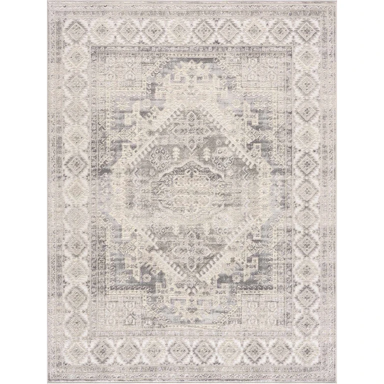 Brend Taupe Medallion Area Rug