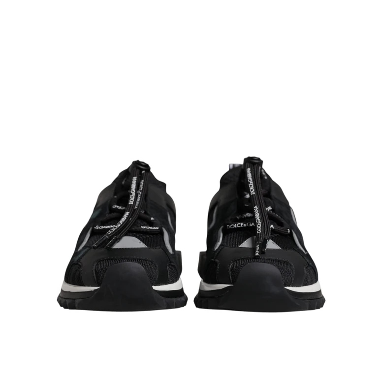 Dolce & Gabbana Black Mesh Sorrento Trekking Sneakers Shoes - Women