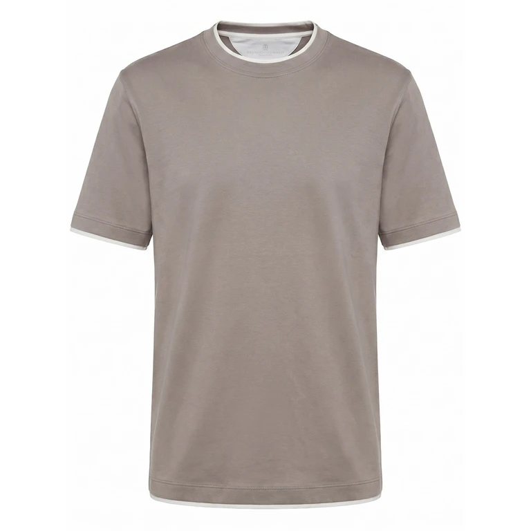 Brunello Cucinelli T-Shirt With Faux-Layering (M0B137427)