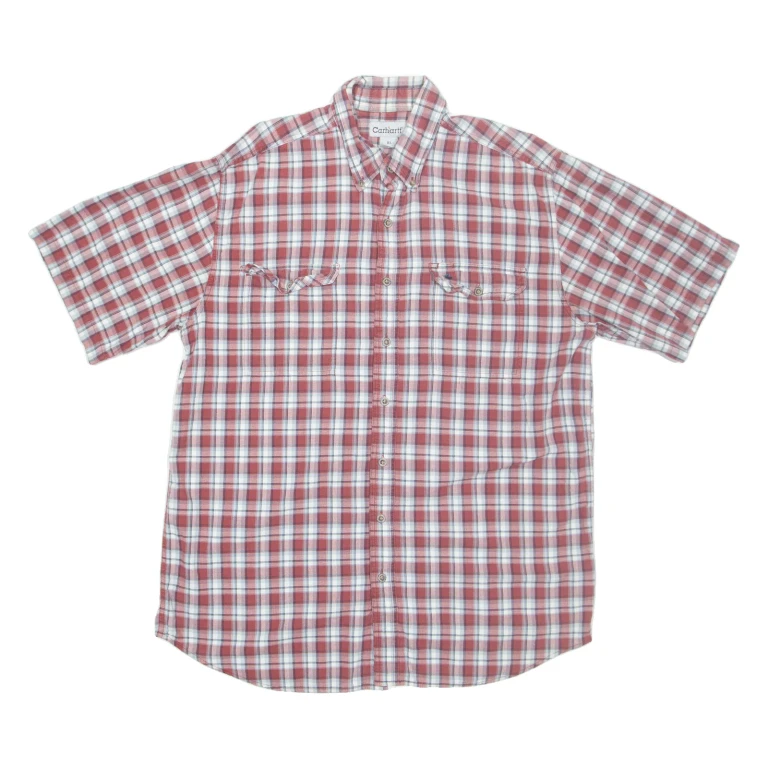 CARHARTT Mens Shirt Red Check XL