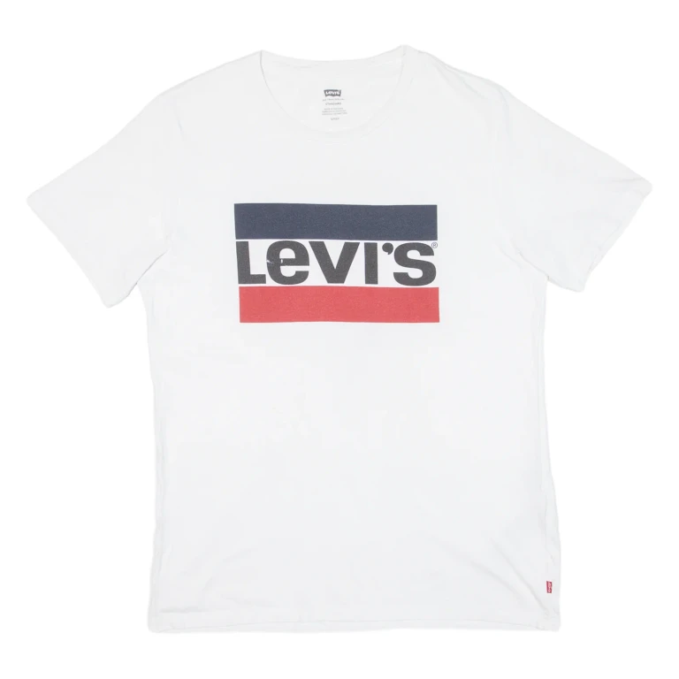 LEVI'S Mens T-Shirt White S