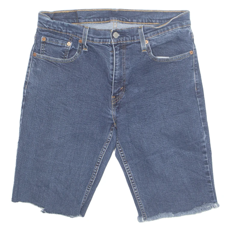 LEVI'S Cut Off 514 Mens Denim Shorts Blue M W32