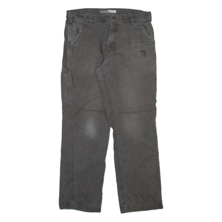 CARHARTT Mens Trousers Grey Relaxed Straight W36 L31