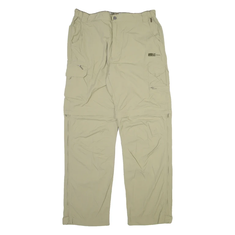 SALEWA Detachable Legs Mens Trousers Beige Regular Straight W32 L32