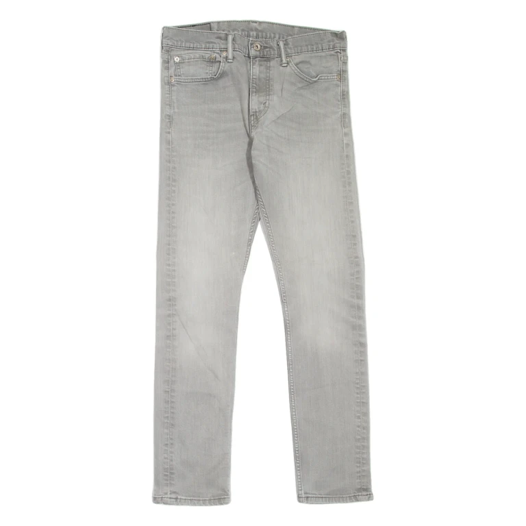 LEVI'S Mens Jeans Grey Slim Skinny Stone Wash W31 L32