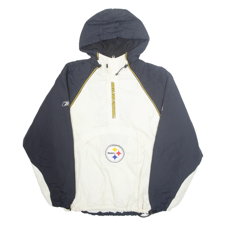NFL Mens Pullover Jacket White USA Hooded XL