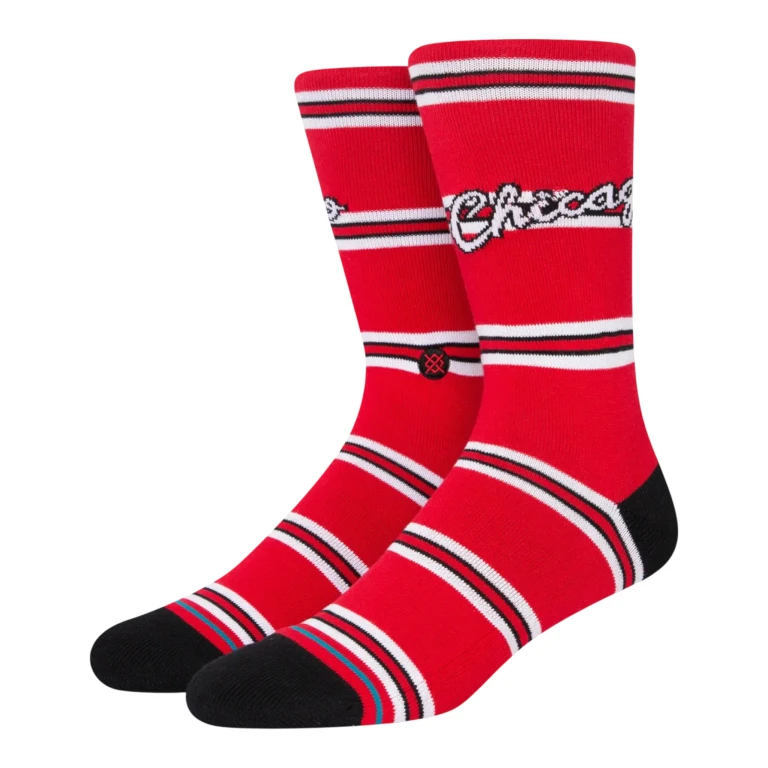 x NBA Classic Bulls Men Crew Socks Red