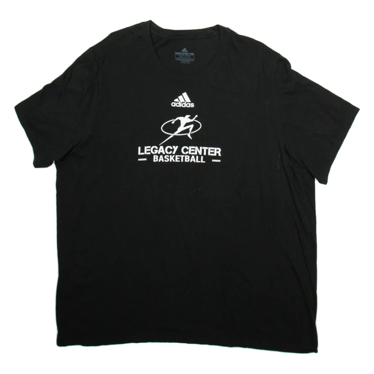 ADIDAS Legacy Center Basketball Mens T-Shirt Black 2XL