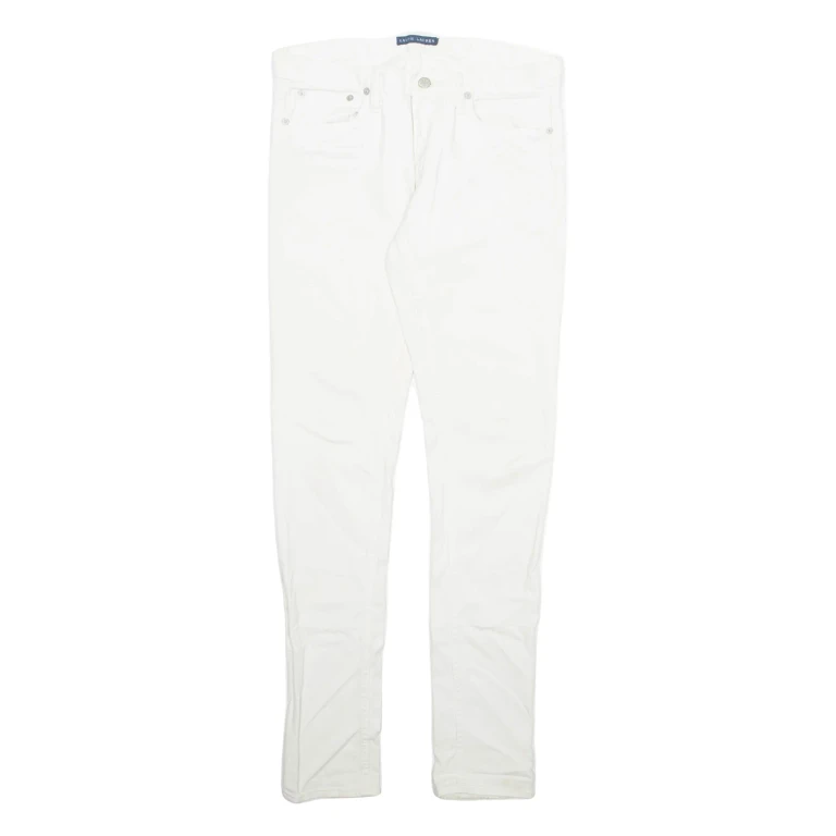RALPH LAUREN Womens Jeans White Regular Skinny W29 L32