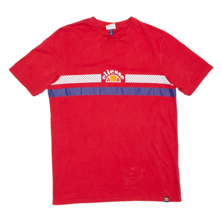 ELLESSE Mens T-Shirt Red L