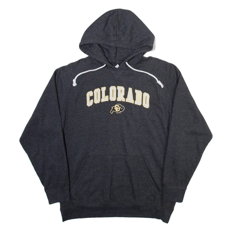 CHAMPION Colorado Buffs Mens Grey Hoodie USA L