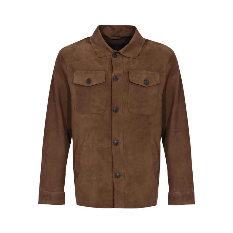 Blouson En Cuir - Orange (MIMAS126)