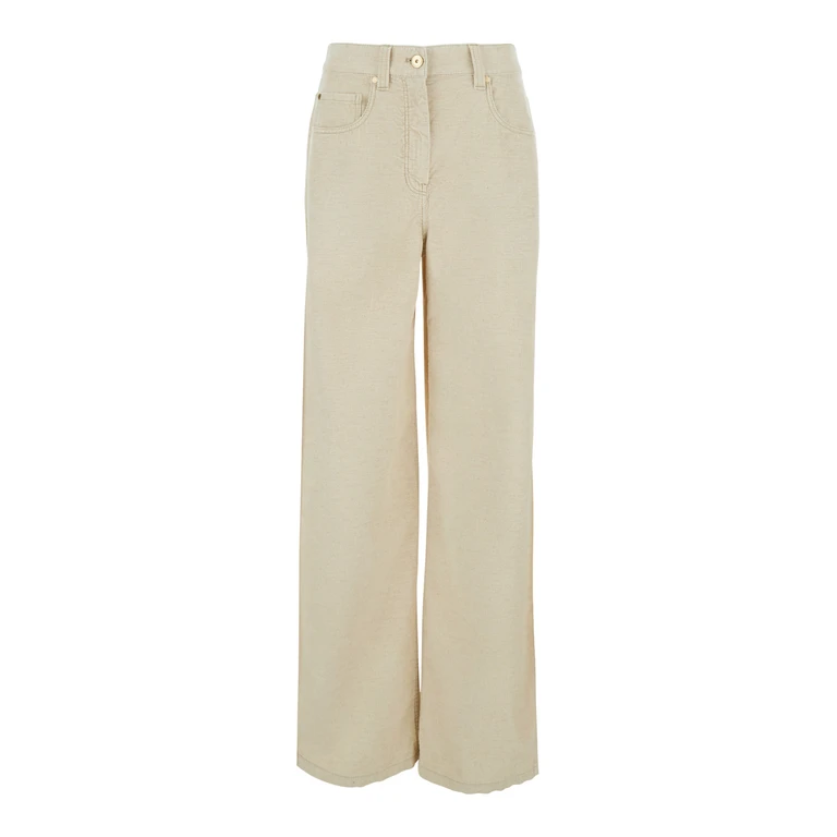 Pantalon large en velours côtelé