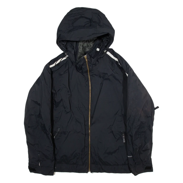 COLUMBIA Womens Jacket Black Hooded L
