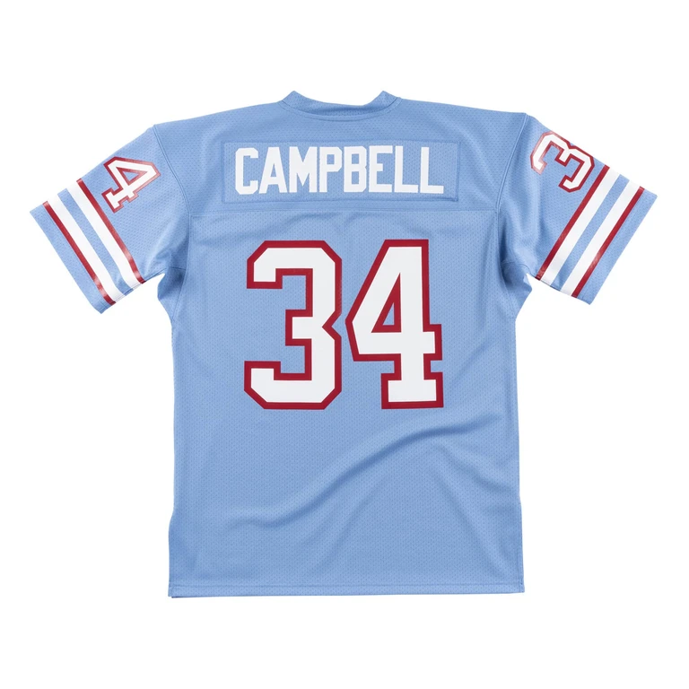 Men's NFL Authentic Jersey Oilers 1980 Earl Campbell Jerseys