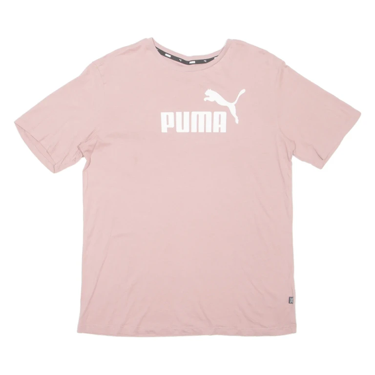 PUMA Mens T-Shirt Pink M