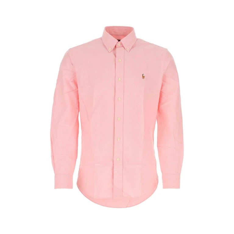 Polo Ralph Lauren Pastel Pink Oxford Shirt Exterior: Cotton Camicie - Men
