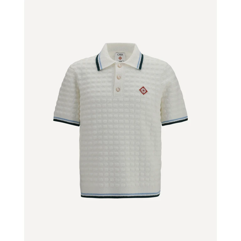 Short-sleeve bouclé Polo Male M