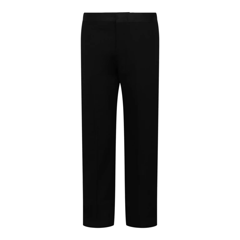 Tailored Pants With Satin Piping