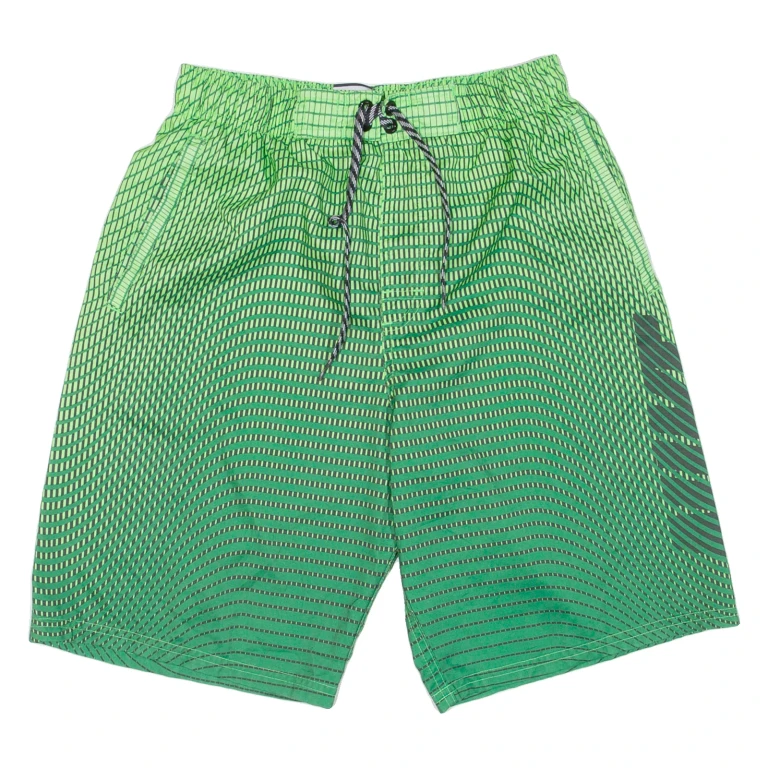 NIKE Mens Sports Shorts Green Relaxed Crazy Pattern S W26