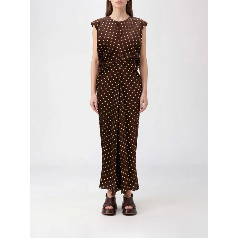 Polka-Dot Tunic aus Seidenmischung in Midilänge