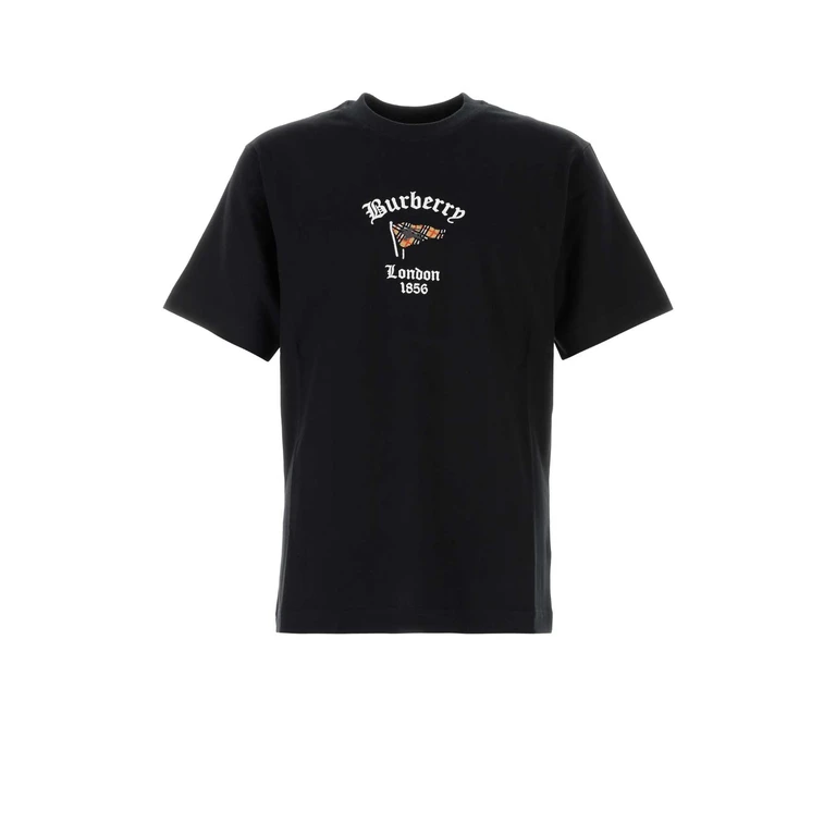 Burberry Black Cotton T-Shirt Exterior - Men