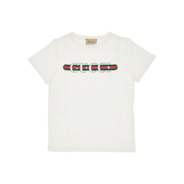 Camiseta Gucci con logo Web para niños 4 años