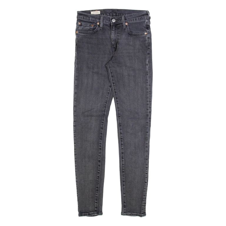 LEVI'S Big E Womens Jeans Green Slim Skinny Stone Wash W29 L32