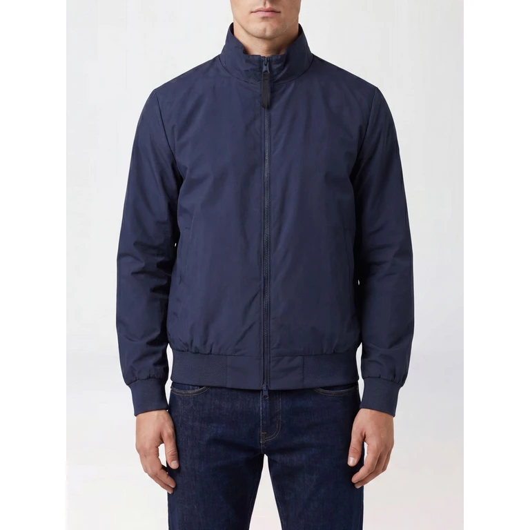 Cotton Blend Bomber Jacket with High Collar and Zip Closure (SHIBUYAPM961790)
